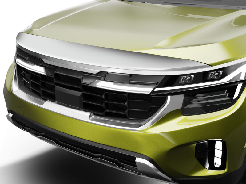 Kia Seltos Hood Deflector - Husky Liners - Aeroskin - Chrome - `24-`26